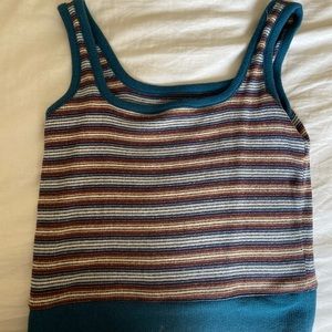 Knit striped tank